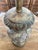 Italian Vintage Mid Twentieth Century Italian Style Heavy Carved Stone Lamp For Sale - Image 3 of 9