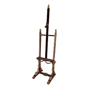 19th Century Ornate Carved Floor Easel Gilded Wood in the Style of Napoleon III