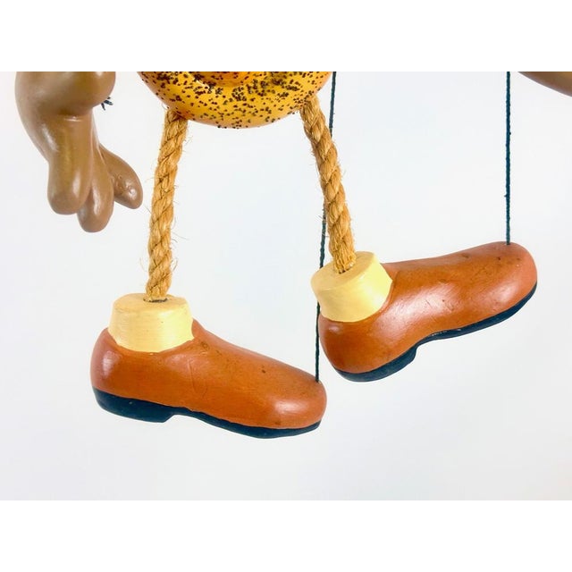 1970s Vintage Handcrafted German Challah Bread Marionette Puppet, 1970s For Sale - Image 5 of 12