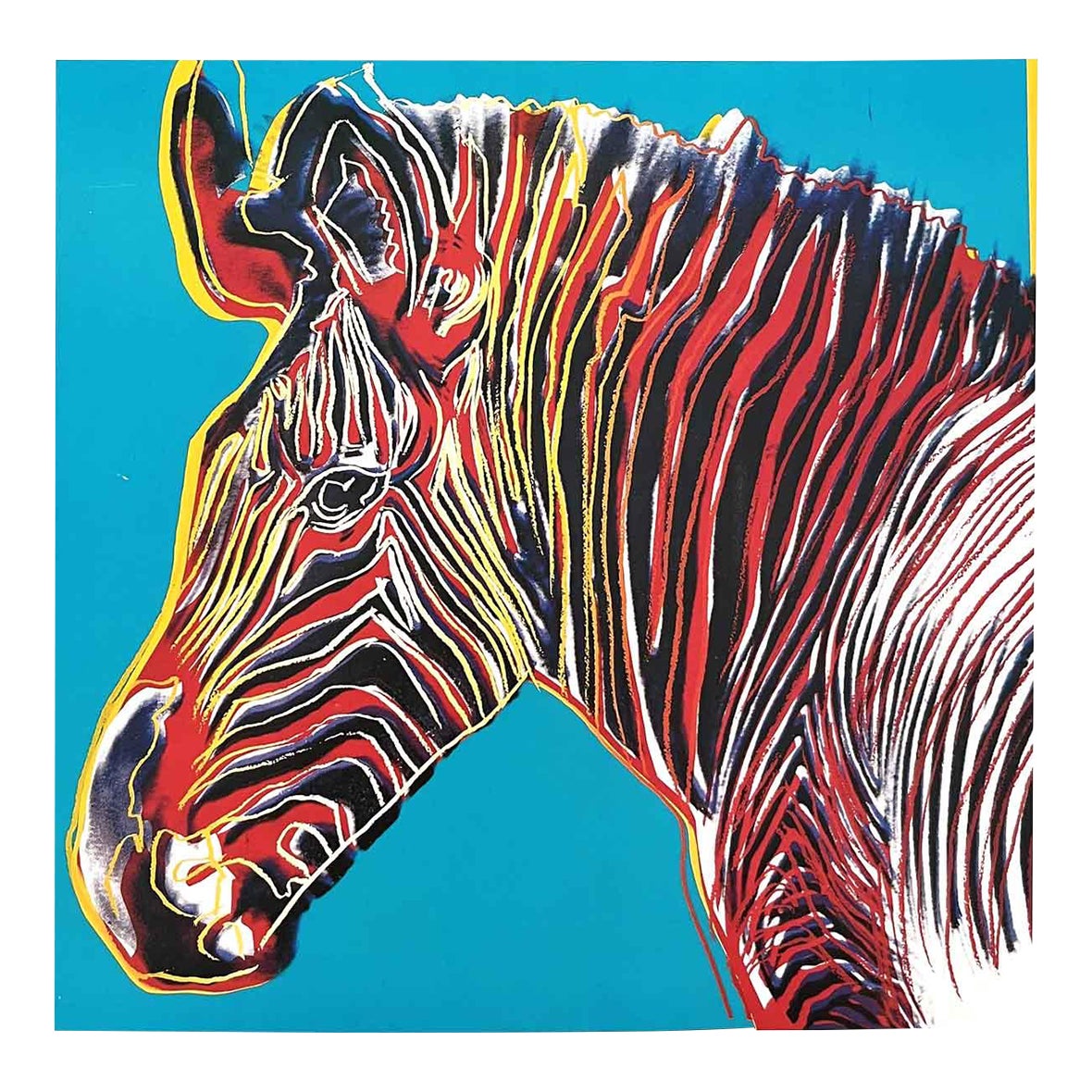 Andy Warhol Pop Art Gravy Zebra 1983 | Chairish