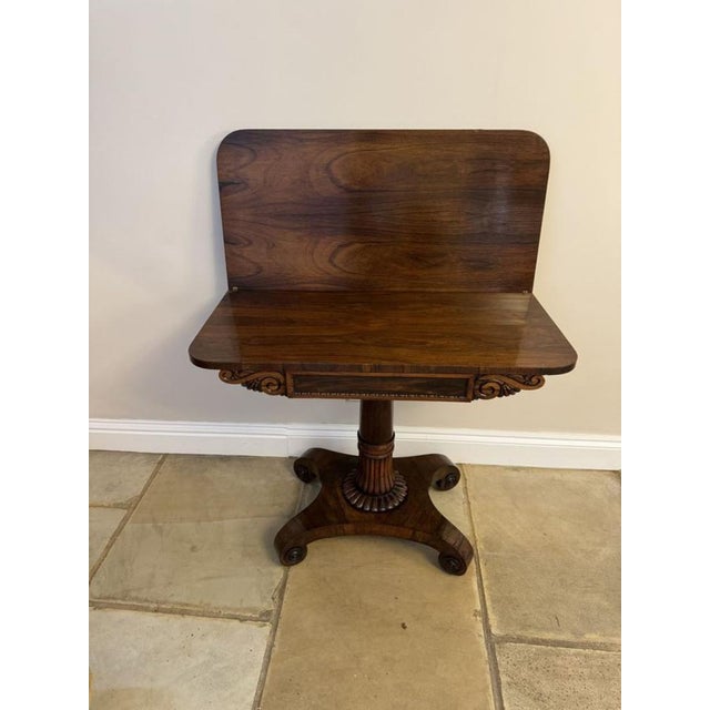 Antique Regency Rosewood Tea Table, 1830s For Sale - Image 13 of 14