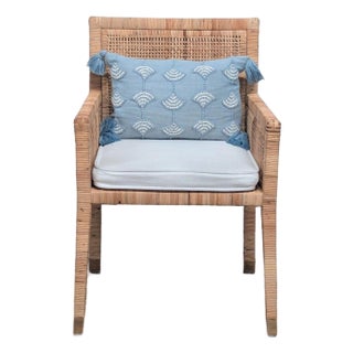 Serena and Lily Balboa Rattan Armchair For Sale