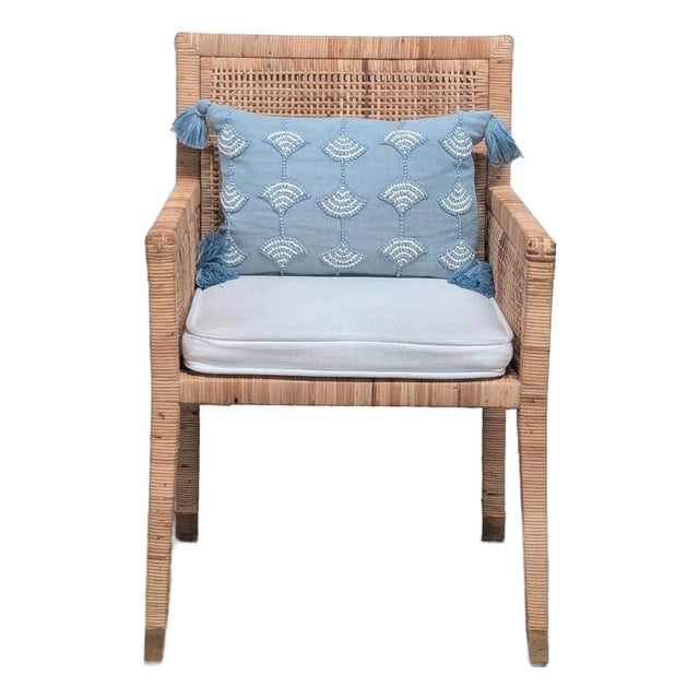 Serena and Lily Balboa Rattan Armchair For Sale