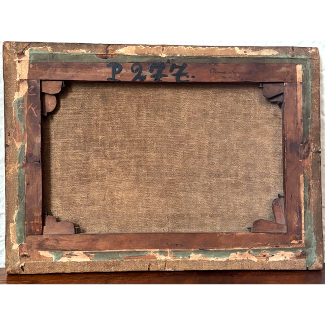 Brown Small 17th or 18th Century Idyllic Landscape, After Claude Lorrain For Sale - Image 8 of 11