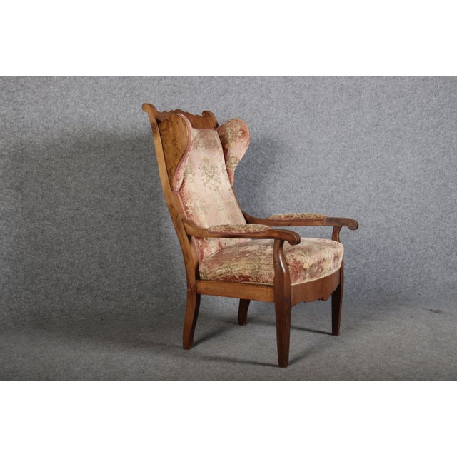 Antique Biedermeier Armchair in Walnut, 19th Century For Sale - Image 13 of 18