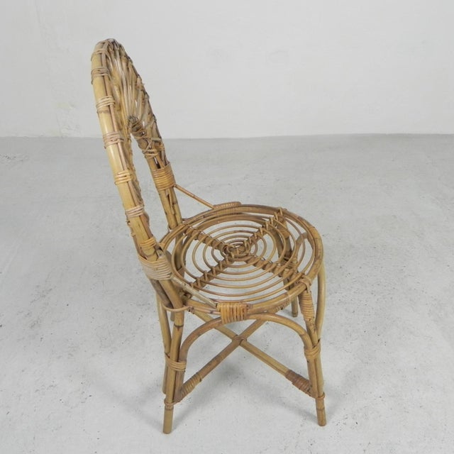 Bamboo Dining Table Chair, 1950s For Sale - Image 14 of 18