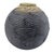 Charcoal 1990s Japanese Shigaraki Stoneware Textured Wave Vase With Original Box For Sale - Image 8 of 14