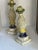 Large Blue & White Candleholders From Mexico- 2 Pieces For Sale - Image 4 of 9