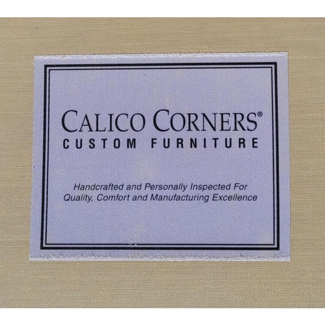 Beautiful Custom Made Sofa in a Safron Color Light Gold Fabric For Sale - Image 4 of 12