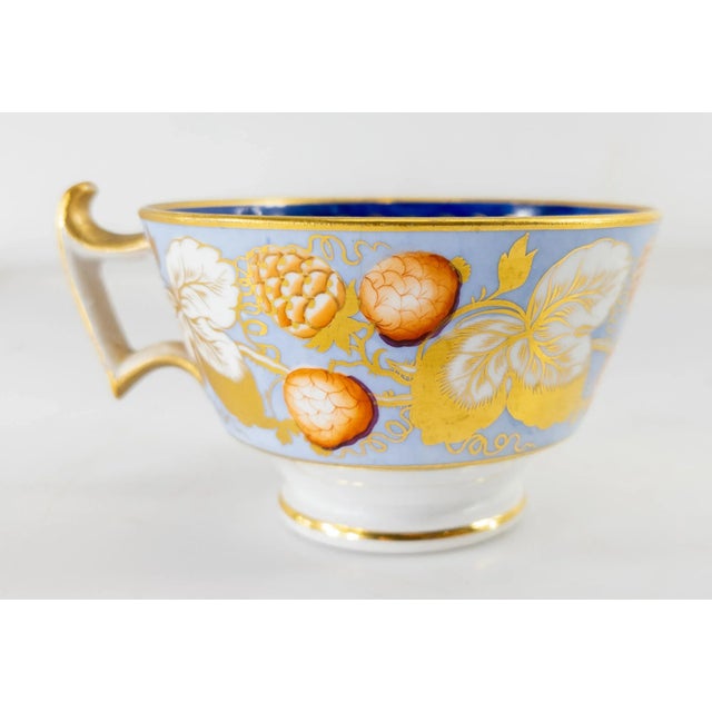 19th Century English Unusual Teacup With Strawberries For Sale - Image 4 of 8