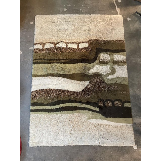 Large Desso rug, model "Mexico", made in the 70s This piece has an attribution mark, I am sure that it is completely...