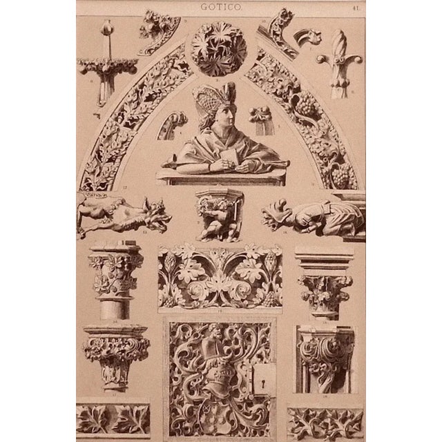 Unknown - Gothic Ornate - Offset and Lithograph on Paper - Early 20th Century For Sale - Image 3 of 3