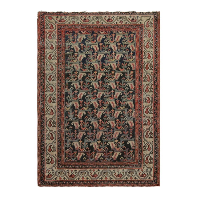Vintage Persian Malayer Rug With Colorful, Dense Floral Patterns - Rug & Kilim For Sale