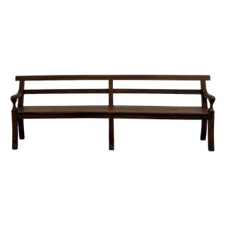 Oak Community Bench, 1900 For Sale