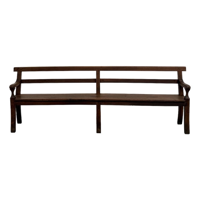 Oak Community Bench, 1900 For Sale