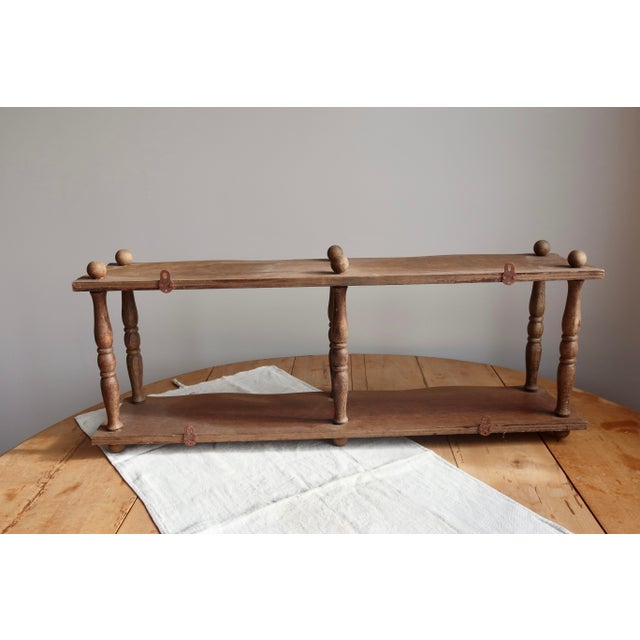 Vintage Wooden Wall Shelf, 1890s For Sale - Image 4 of 10