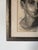 Black Vintage Expressive Male Portrait Oil Pastel on Paper, Framed Under Glass For Sale - Image 8 of 12