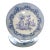 Vinatge Mid-Century Modern I. Godinger Blue Transfer Ware Courting Scenes Luncheon Plates - Set of 3 For Sale