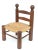 Charlotte Perriand Charlotte Perriand Style Turned Wood Kid's Chair Woven Rush Seat France 1960 For Sale - Image 4 of 12
