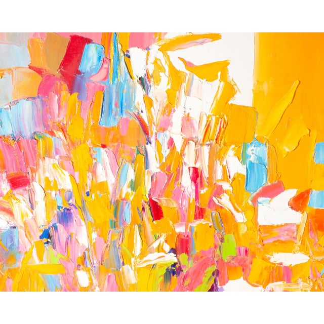 Pink Oil on Canvas Painting by Sidney Smiley For Sale - Image 8 of 9