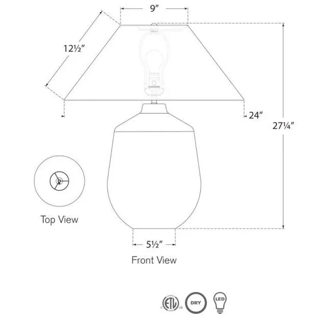 Transitional Amber Lewis for Visual Comfort Signature Lillis Large Table Lamp in Waxed Bisque Ceramic with Linen Shade For Sale - Image 3 of 3