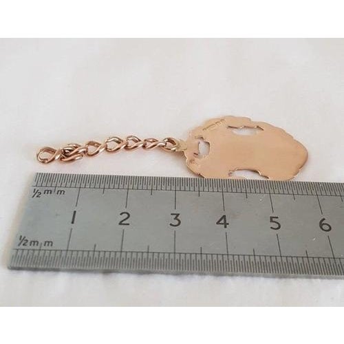 Early 20th Century Antique Gold Fob & Albert Chain from William Adams LTD, Birmingham, 1917 For Sale - Image 5 of 13