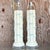 Coastal Vintage Coastal Glazed Ceramic Bamboo Lamps - a Pair For Sale - Image 3 of 7