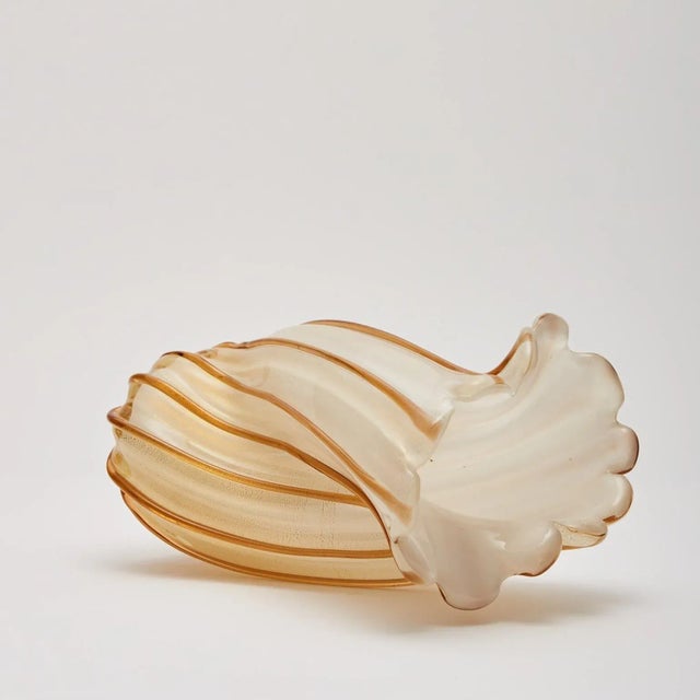 1950s Ritorto Vase with Gold Leaf by Archimede Seguso, 1955 For Sale - Image 5 of 9