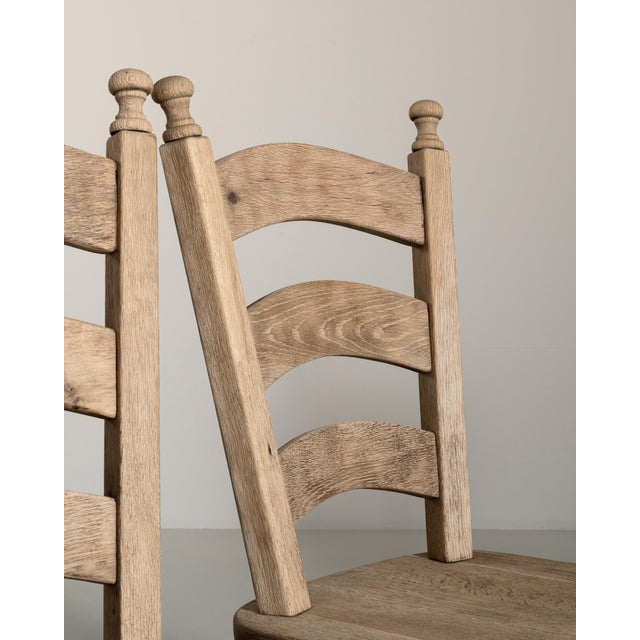 Set of Six Oak Dining Chairs, Antique, France, Circa 1970 For Sale - Image 9 of 18