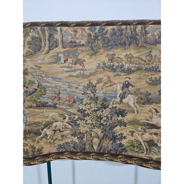 Tapestry with Hunting Motif in the style of Aubusson from JP Paris, 1970s For Sale - Image 3 of 18