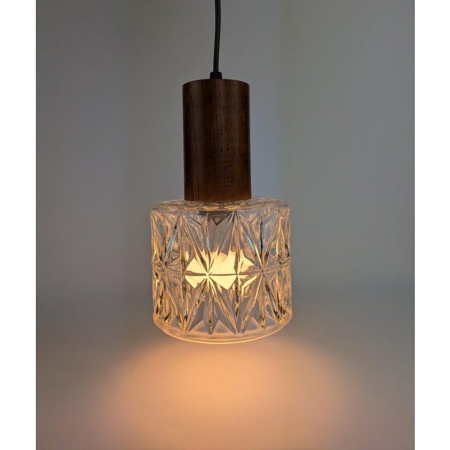 Brown Mid-Century Scandinavian-Style Lantern, 1960s For Sale - Image 8 of 10