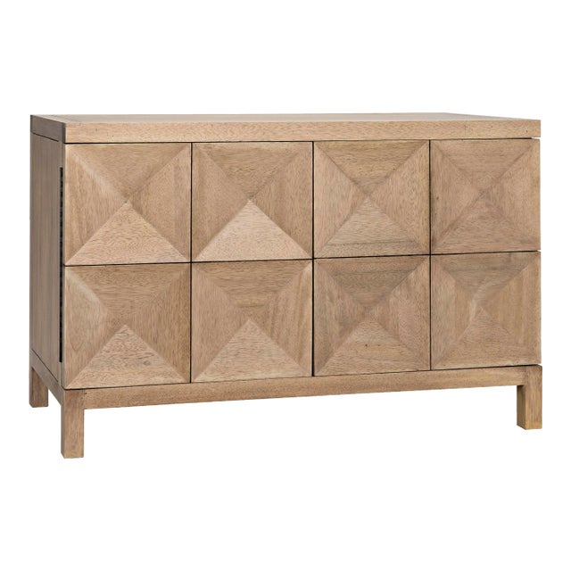 NOIR Quadrant 2 Door Sideboard, Washed Walnut For Sale