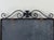 Metal Vintage Spanish Revival Real Slate Chalkboard | Gothic Cross Wrought Iron Frame For Sale - Image 7 of 10