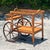 Mid 20th Century Vintage Coastal Bent Rattan Bar Cart For Sale - Image 4 of 8