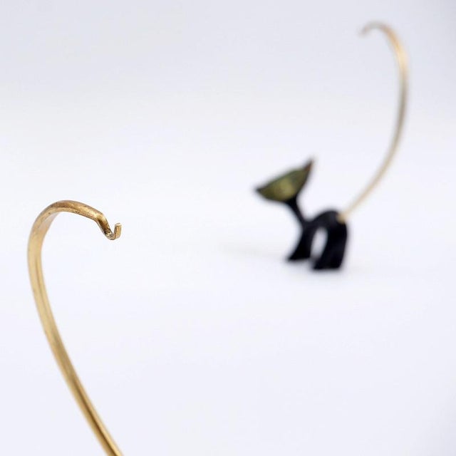 Cat Figurines attribued to Walter Bosse for Hertha Baller Austria, 1950s, Set of 2 For Sale - Image 4 of 12