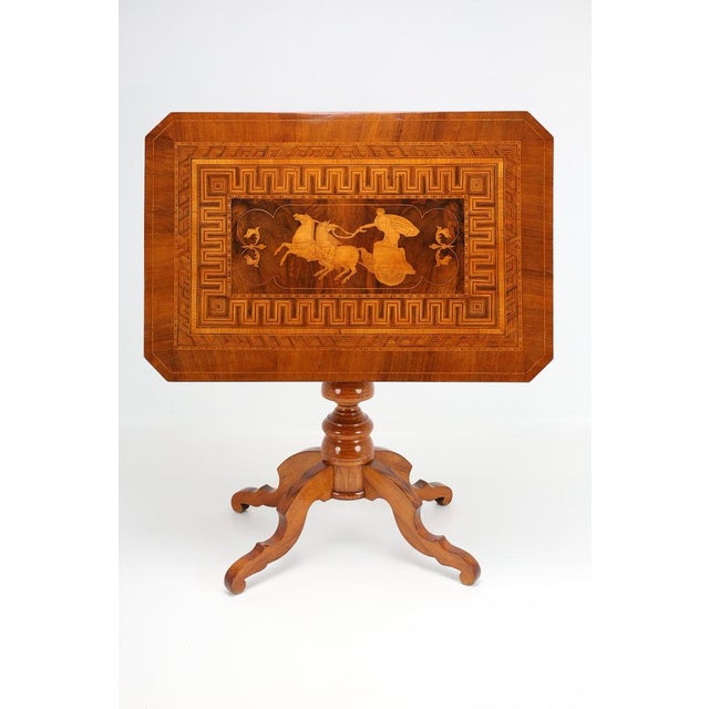 Mid 19th Century 19th Century Italian Tilt Table, 1860 For Sale - Image 5 of 17