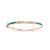 Modern Ladies 14k Yellow Gold 1.27ctw Diamonds & Turquoise Hinged Bangle Bracelet For Sale - Image 3 of 8
