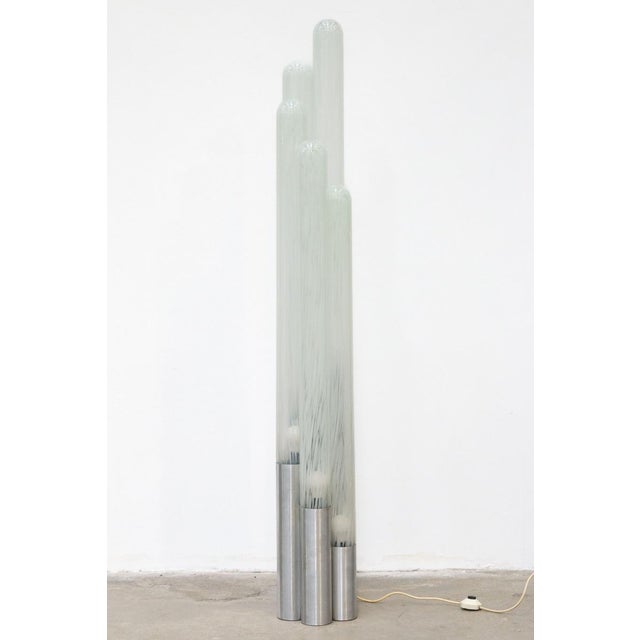 Five-Stem Murano Glass Floor Lamp, Italy For Sale - Image 4 of 12