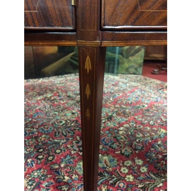 Item: Antique Federal Buffet with Inlay. Age & Condition: Circa 1840. Good, restored. Some signs of age, including a patch...