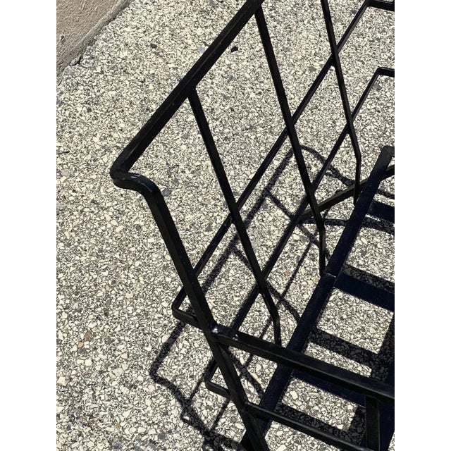 Mid 20th Century Vintage Mid Century Modern Wrought Iron Arthur Umanoff Style Lounge Chair For Sale - Image 5 of 11