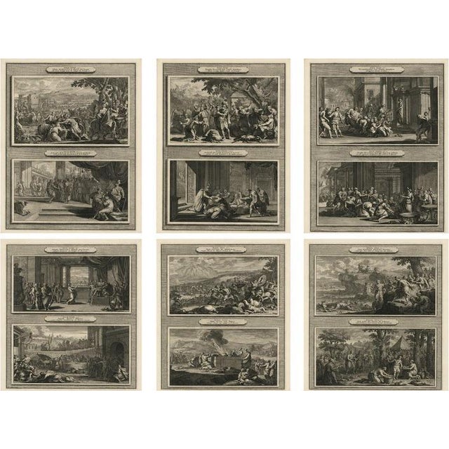 Abraham de Blois, Joseph and Moses, 1700, Engravings, Set of 6 For Sale - Image 10 of 10