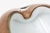 Metal Vintage Murano White Cased Copper and Gold Aventurine Murano Cinched Bowl or Ashtray, 60's For Sale - Image 7 of 12