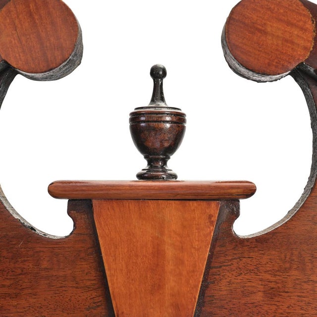 Purple Georgina Mahogany Corner Cabinet with Glazed Upper Section, England, 1800 For Sale - Image 8 of 13