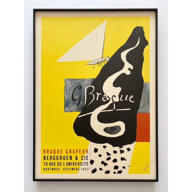 Georges Braque Vintage 1953 Mid Century Modernist Mourlot