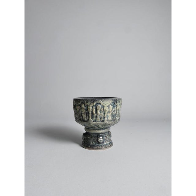 Gothic Ceramic Jardiniere by Michael Andersen & Son, 1960s For Sale - Image 11 of 14