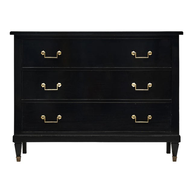 Directoire Style Ebonized Chest of Drawers For Sale