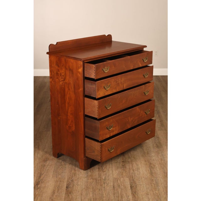 Traditional E.A. Clore Custom Walnut High Chest For Sale - Image 3 of 18