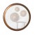 Wood Swedish Round Teak Mirror, 1960s For Sale - Image 7 of 8