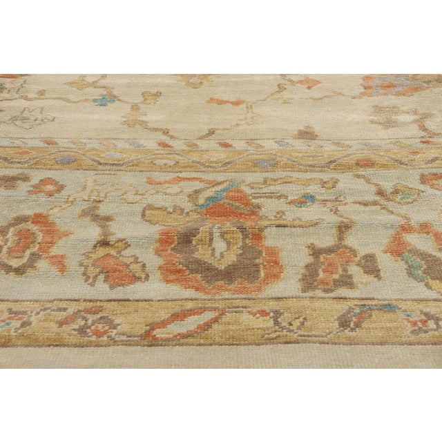 Early 21st Century Vintage Modern Turkish Oushak Rug - 11'10 X 15'06 For Sale - Image 5 of 9