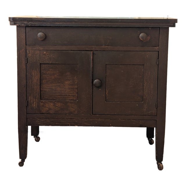 Antique Primitive Oak Jelly Cupboard Cabinet North Carolina For Sale